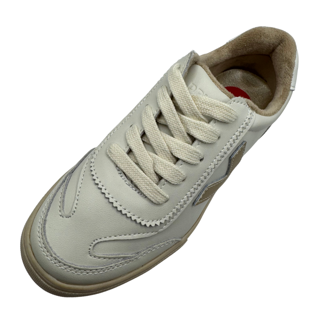 Drilleys Beige Platform Trainers