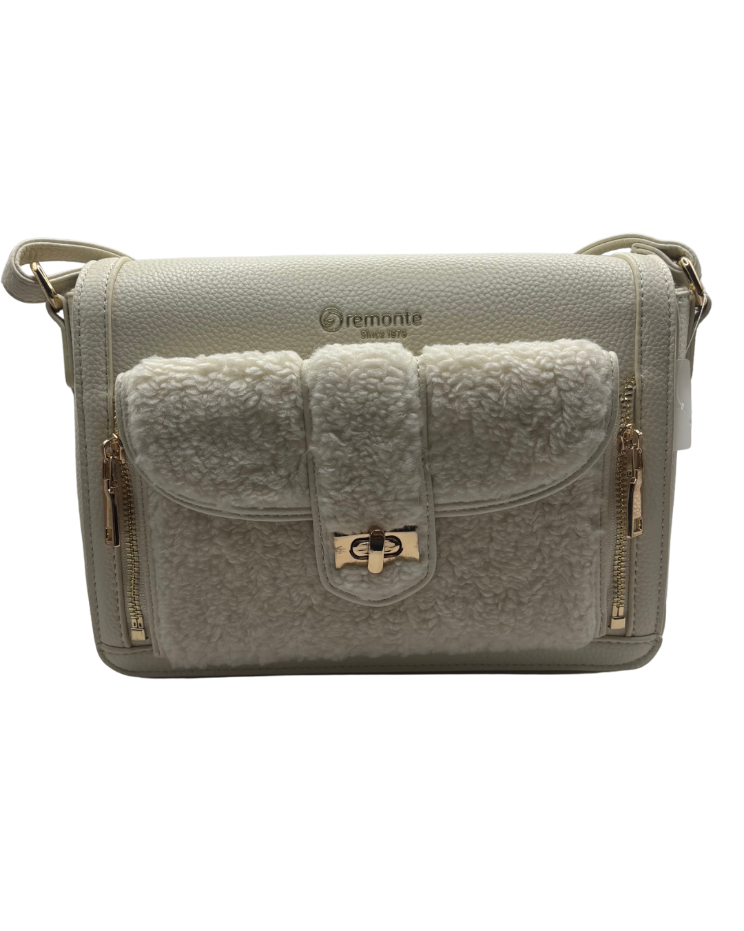 Remonte Cream Handbag with Wool Effect