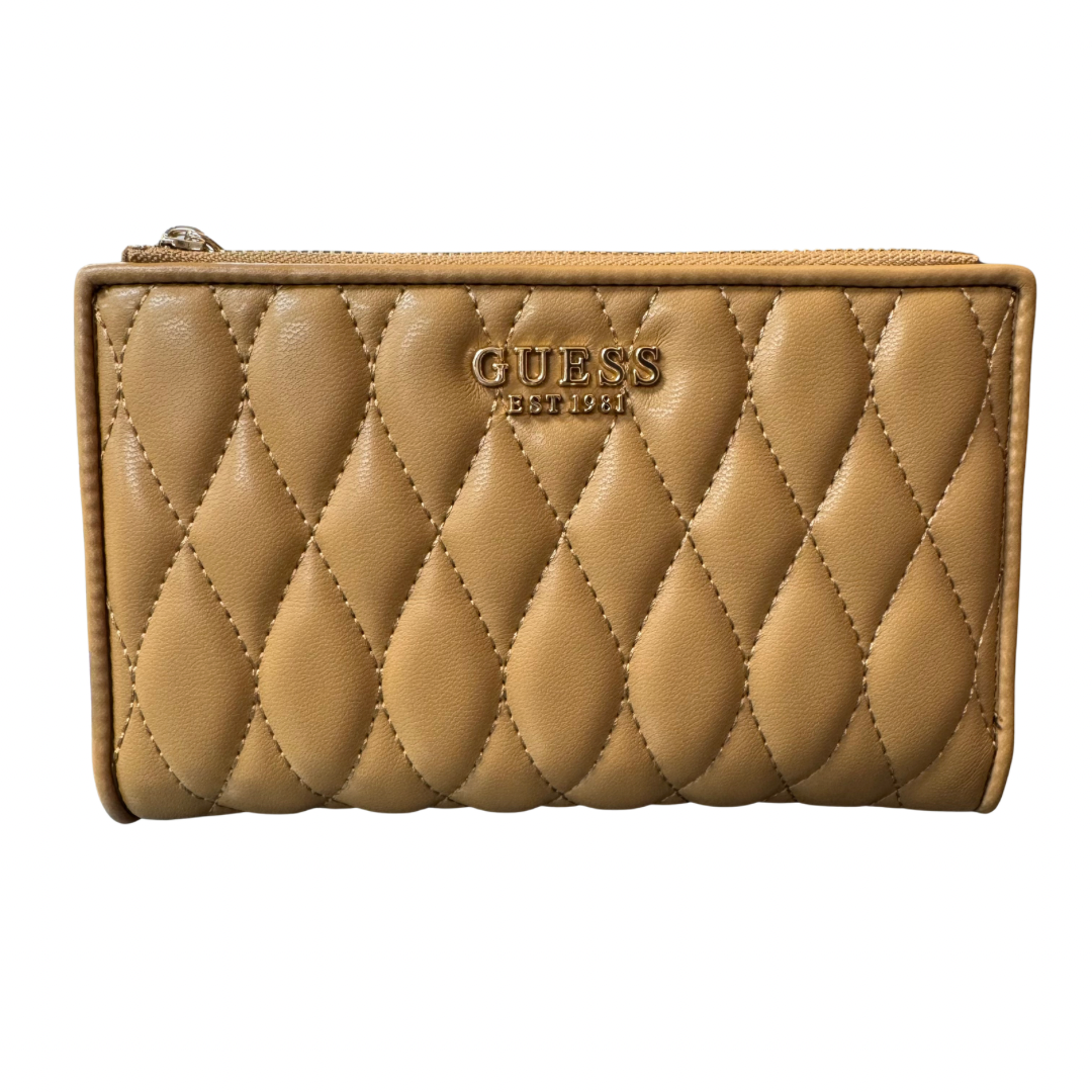 Guess Beige Quilted Large Purse