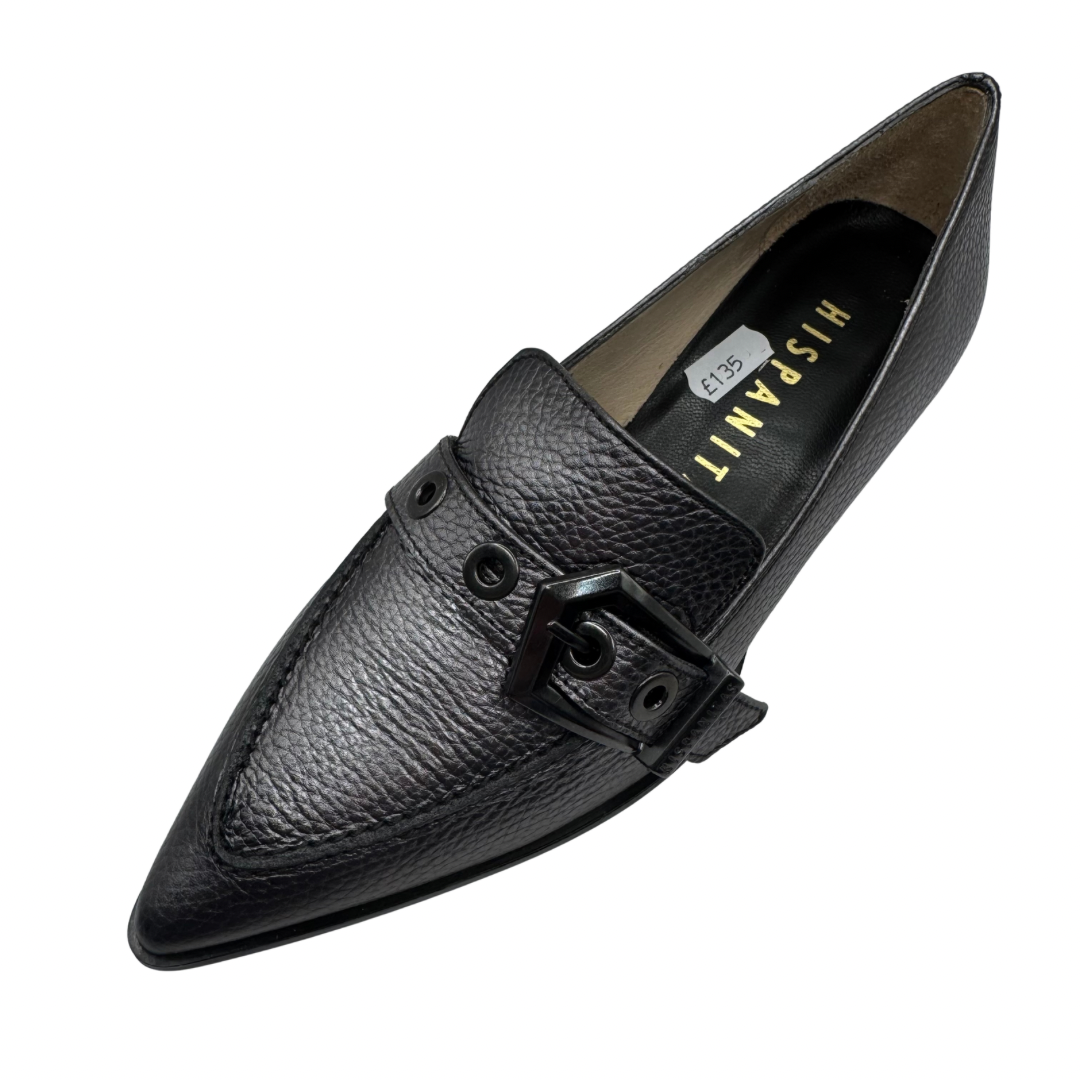 Hispanitas Pewter Pointed Loafers