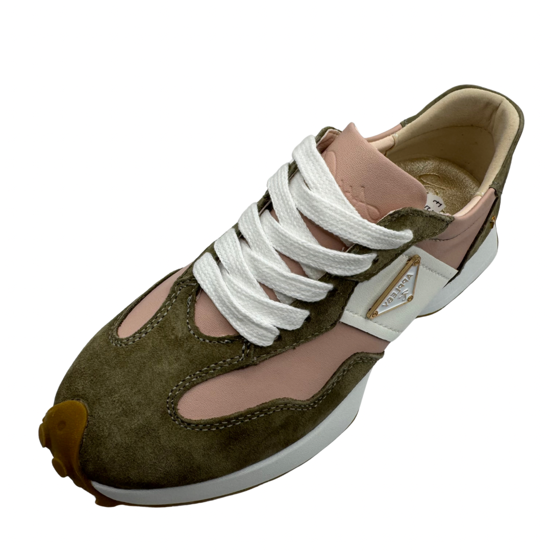 Kate Appleby Green &amp; Nude Trainers