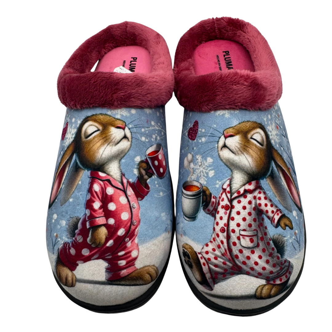 Plumaflex Sleepy Bunny Backless Slippers