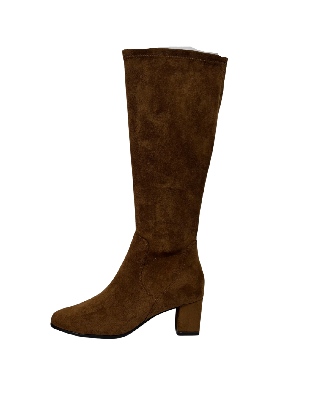 Caprice Tan Suede Heeled Long Boot