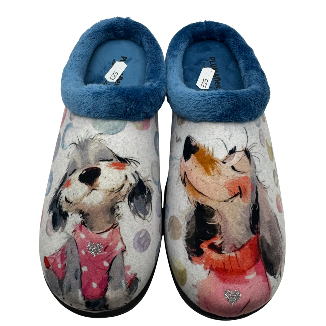 Plumaflex Happy Dogs Backless Slippers