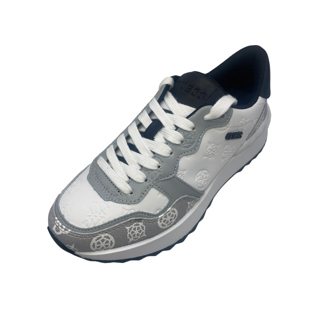 Guess White, Black and Grey pattern Trainer