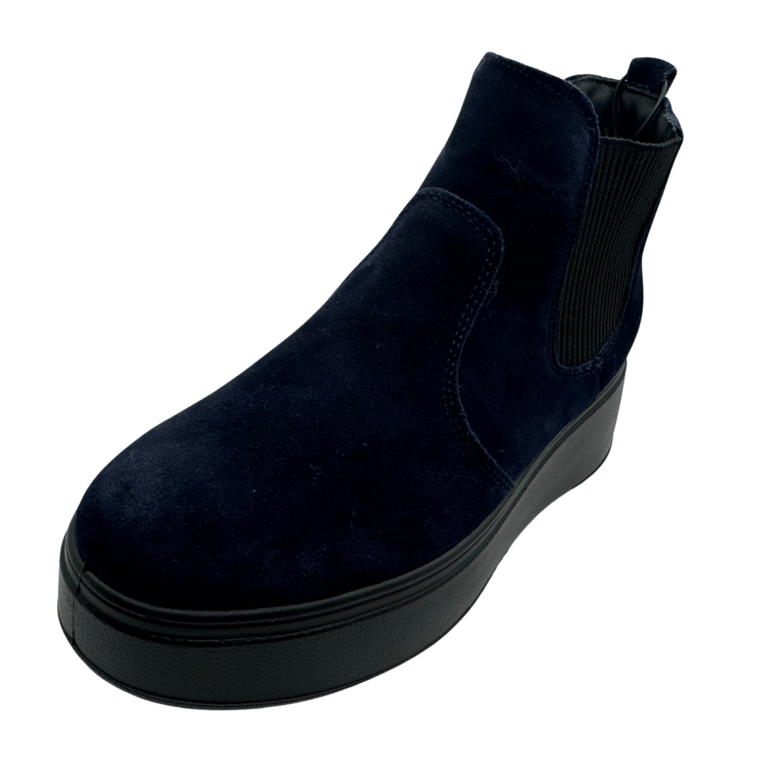 Igi &amp; Co Navy Suede Boots with Platform Sole