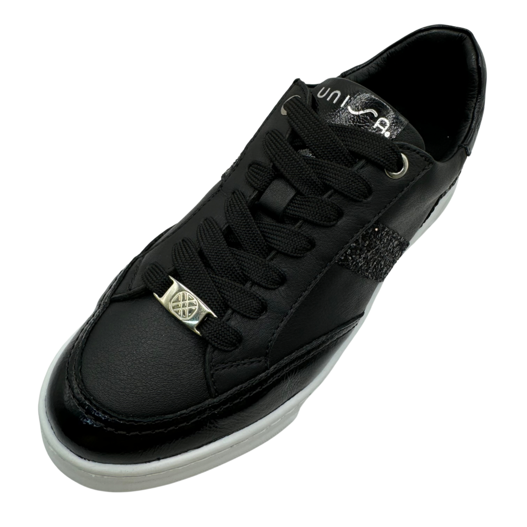 Unisa Black Trainers with Sparkle Detail