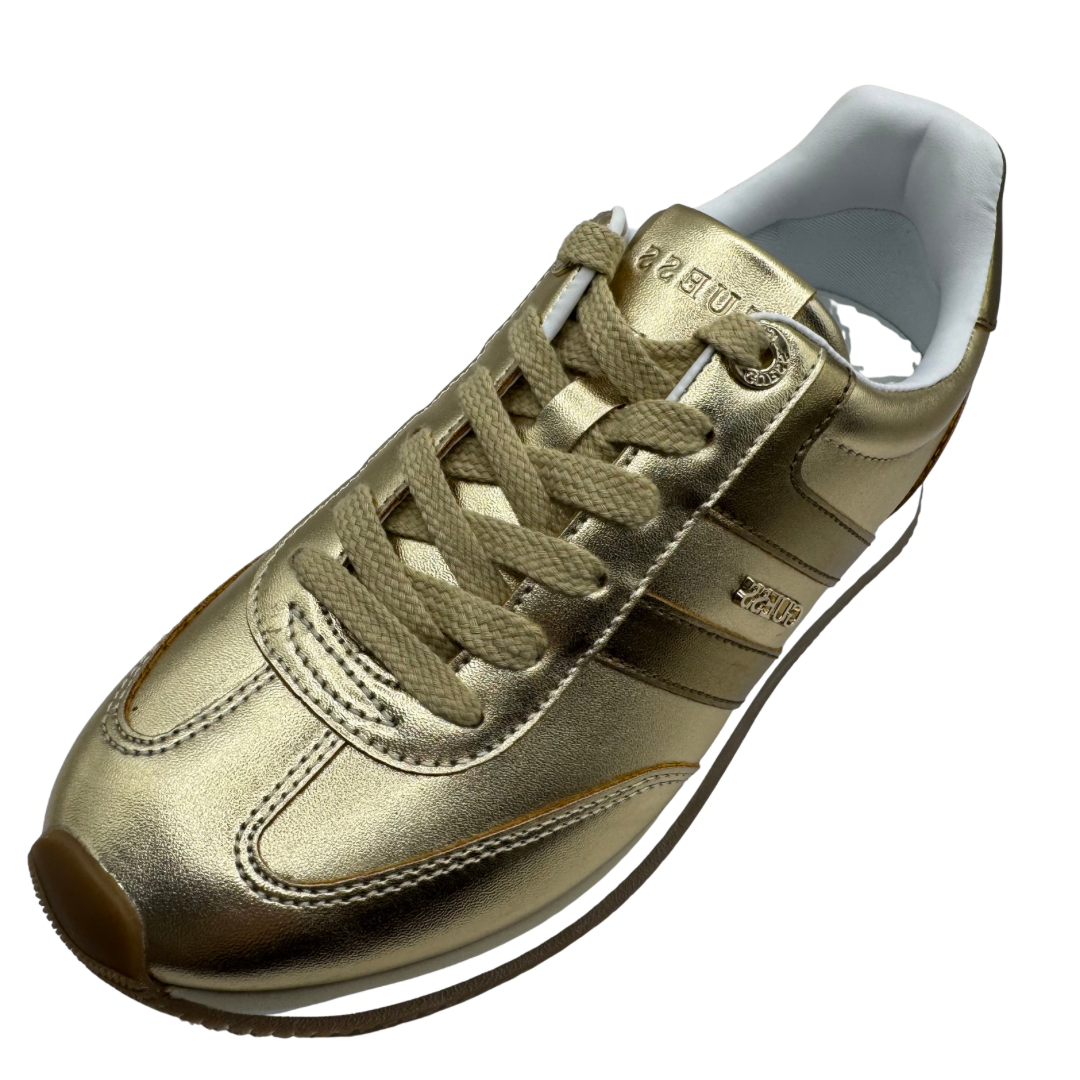 Guess Gold Metallic Trainers