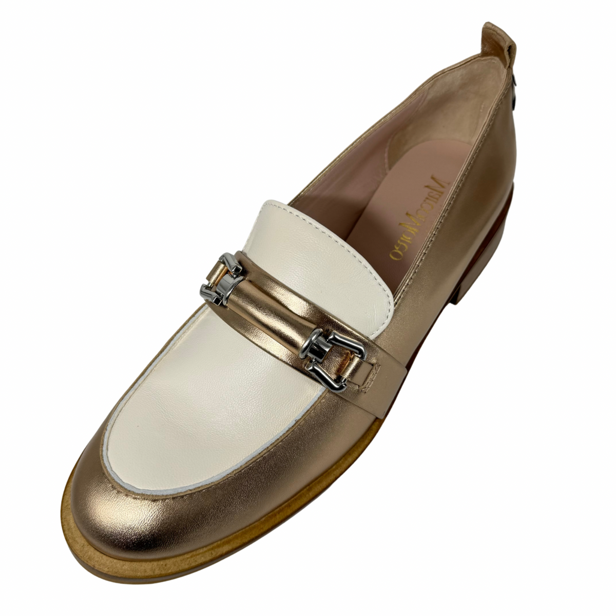 Marco Moreo Bronze Leather Loafers