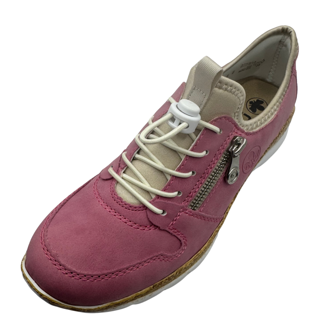 Rieker Pink Elasticated Trainers