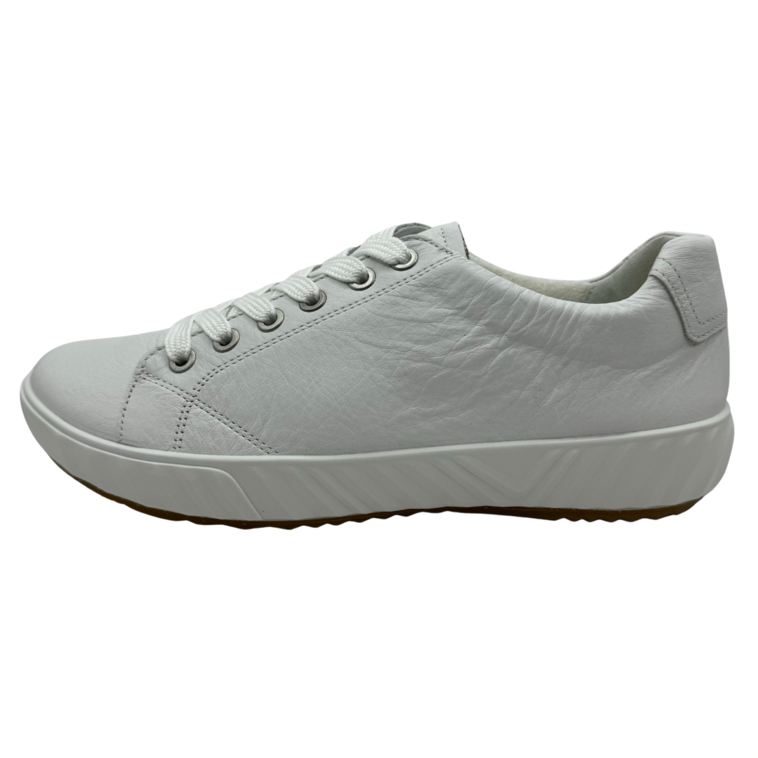 Ara All White Leather Trainers