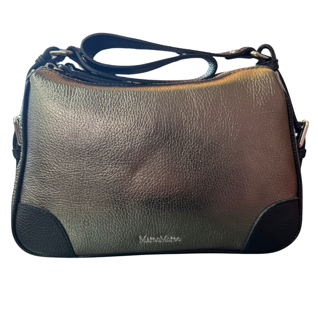 Marco Moreo Pewter & Black Handbag
