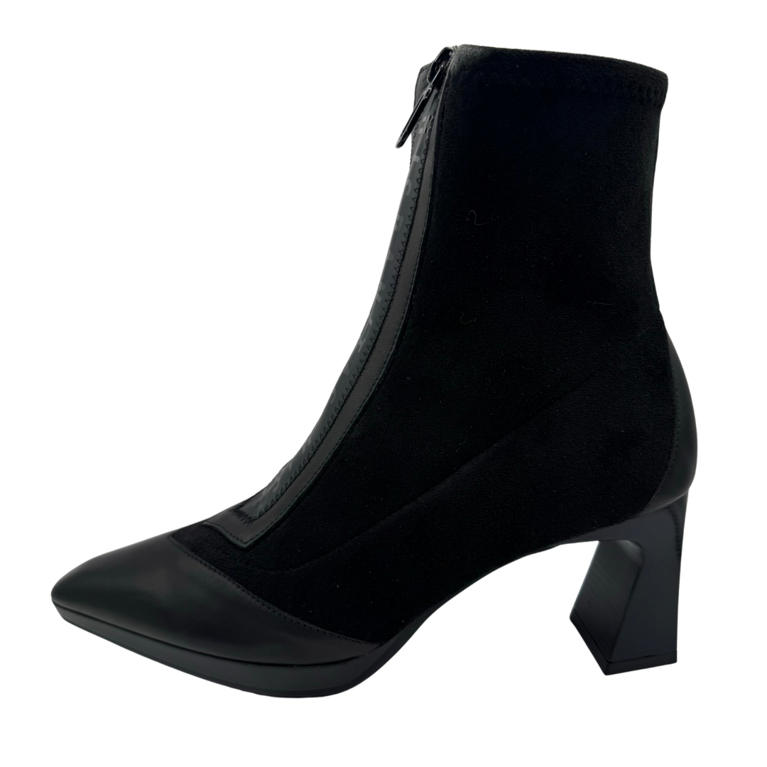 Hispanitas Black Pointed Heeled Boots