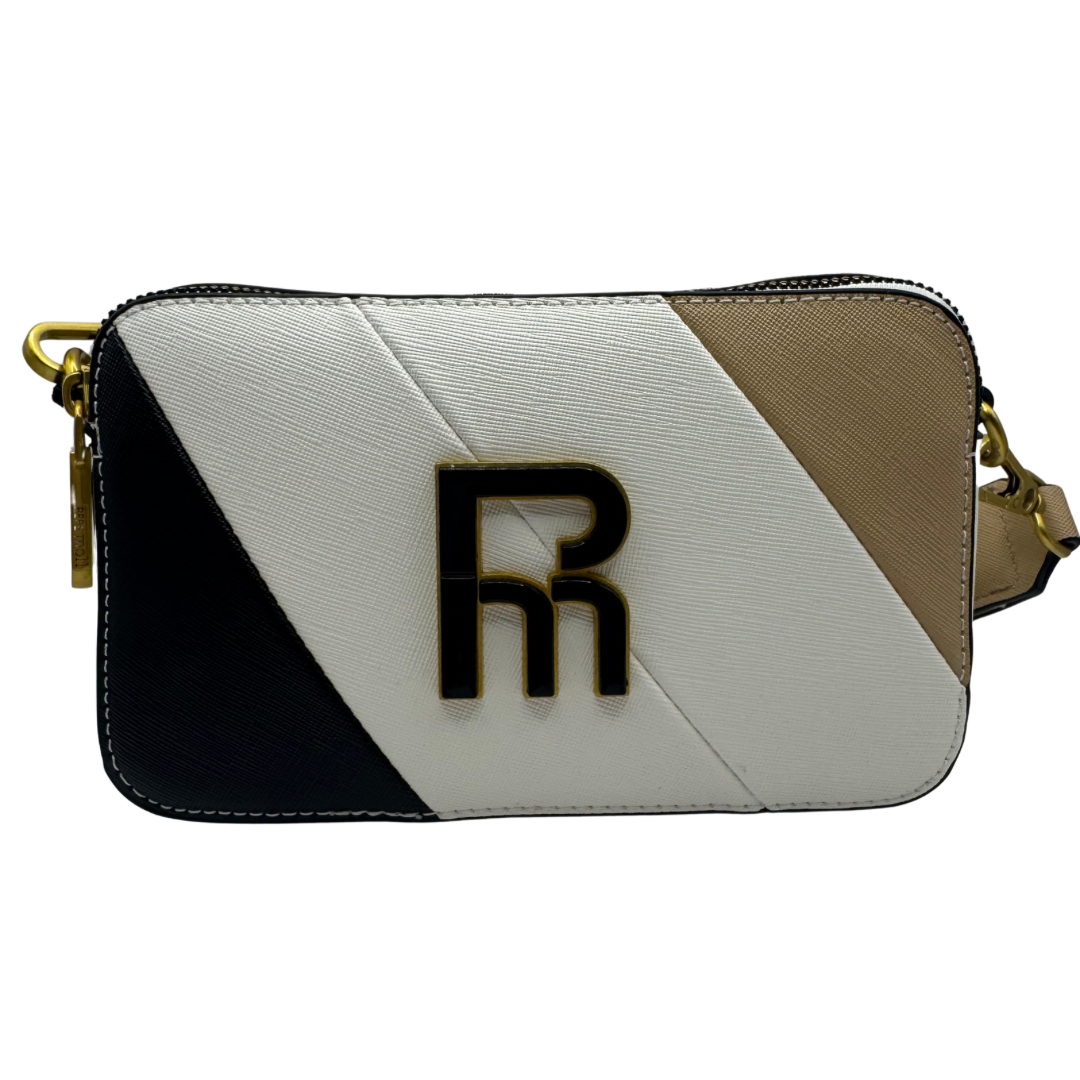 Pepe Moll White, Black &amp; Tan Small Crossbody