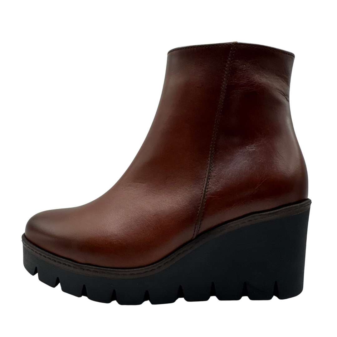 Gabor Brown Wedge Boots