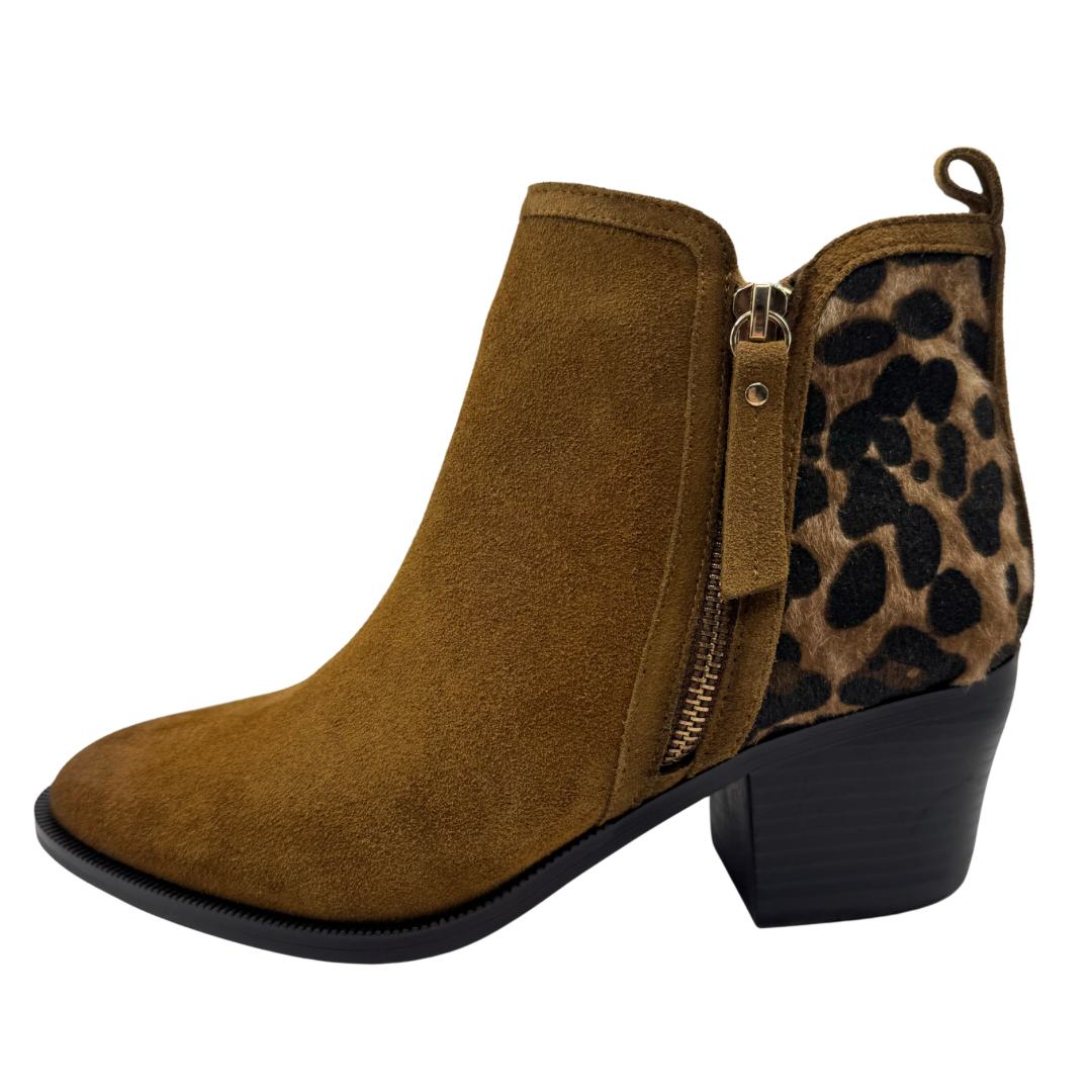Carmela Brown &amp; Leopard Print Boots