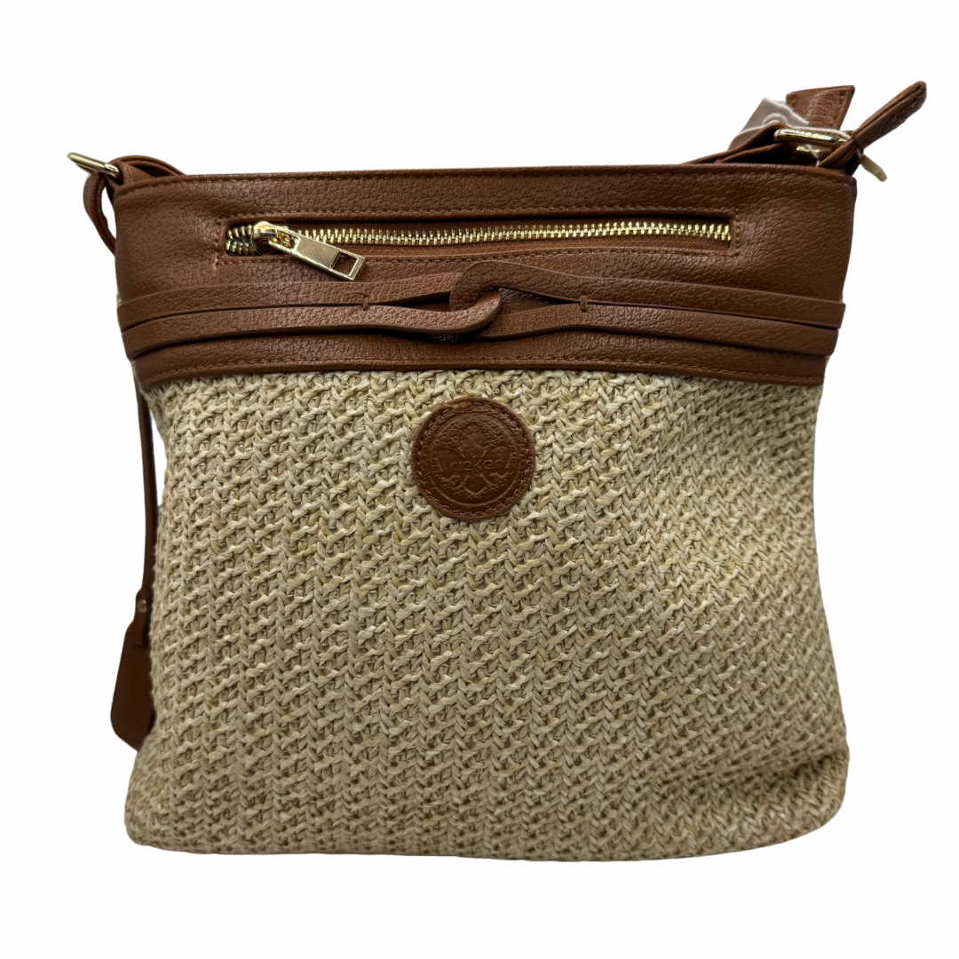 Rieker Brown Crossbody Bag with Frint Zip