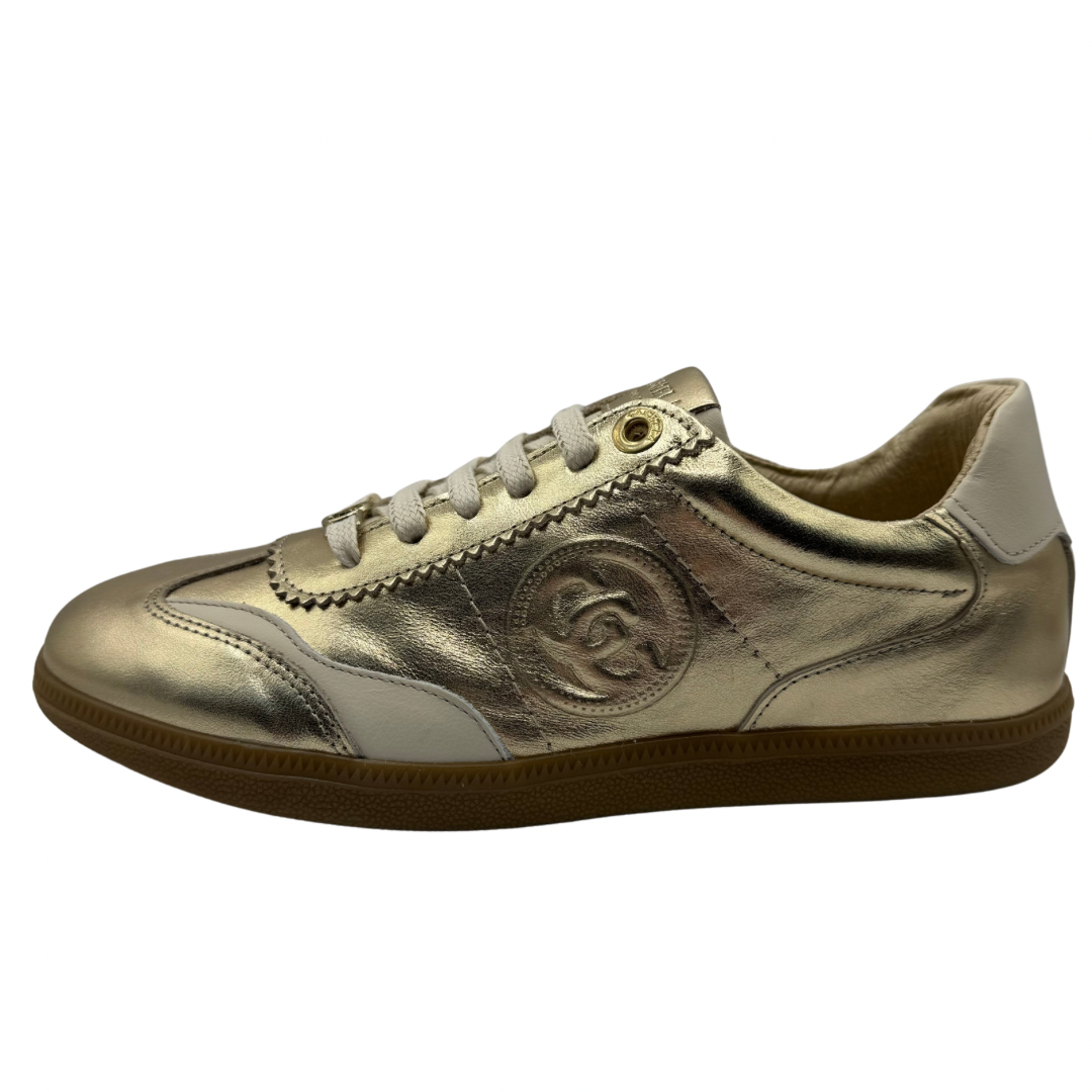 Carmela Gold Metallic Trainers