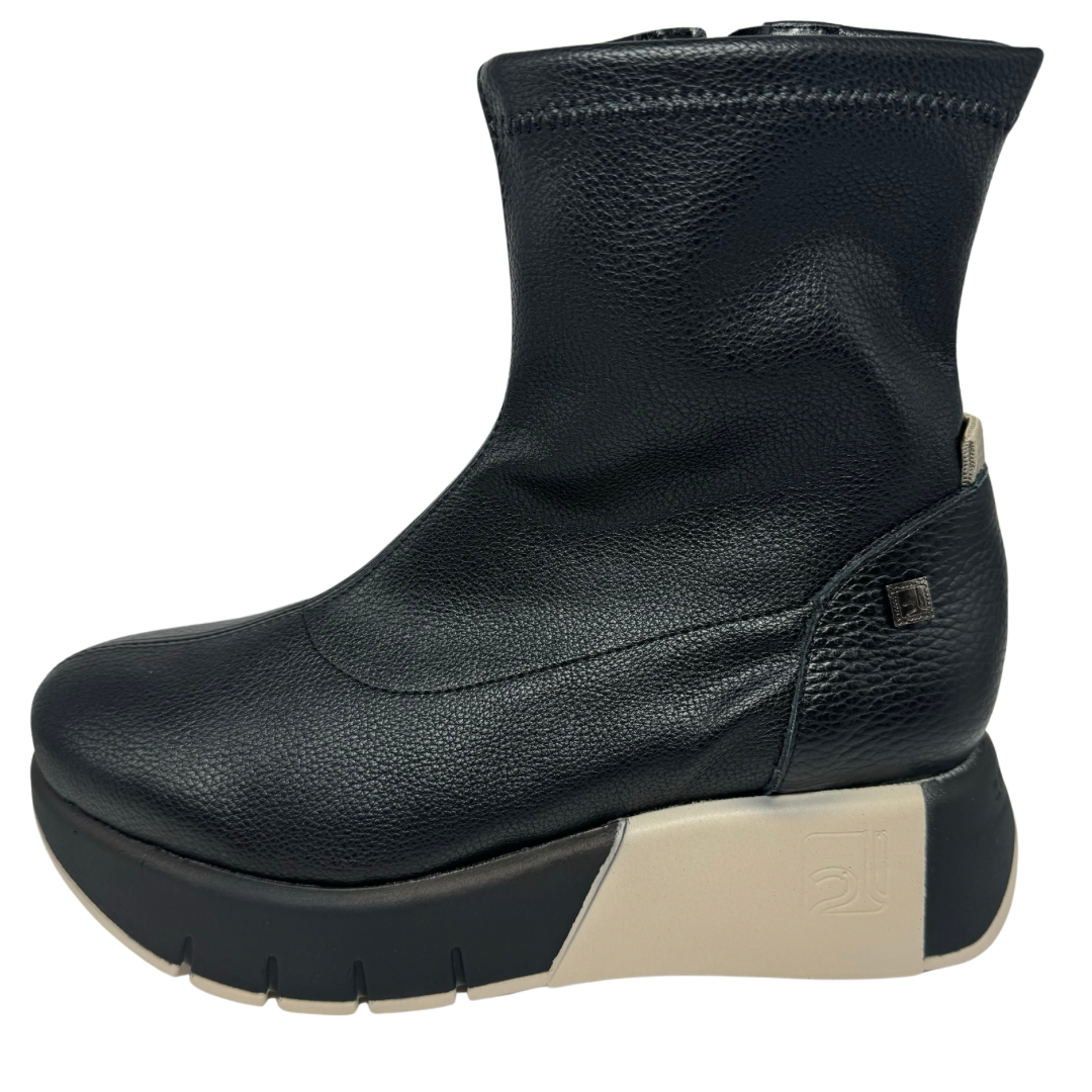 Jose Saenz Black Wedge Boots