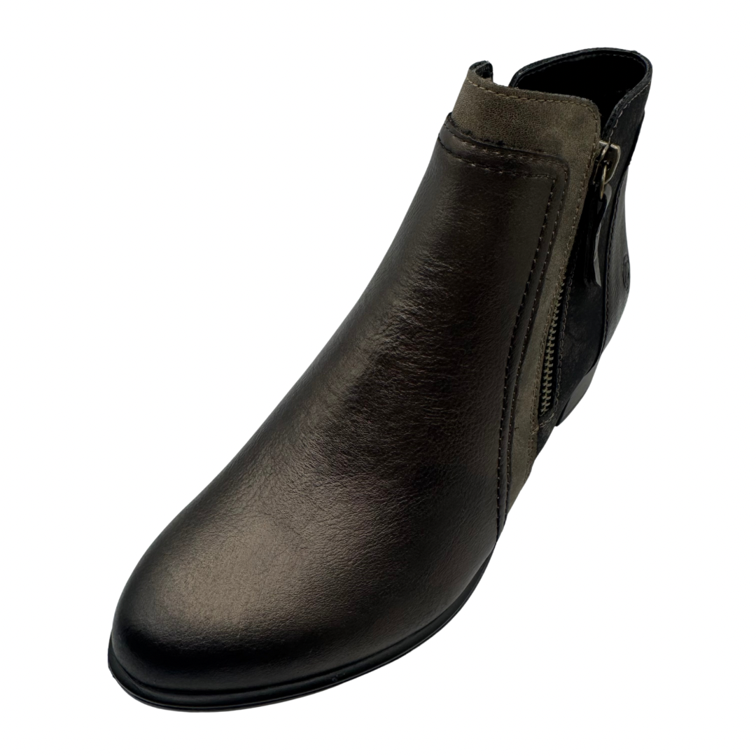 Remonte Bronze Metallic Heeled Boots