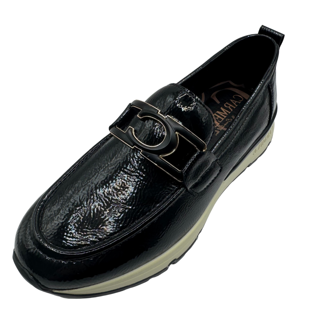 Carmela Black Patent Loafers