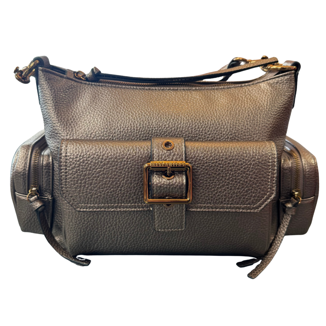 Hispanitas Bronze/ Metallic Brown Handbag