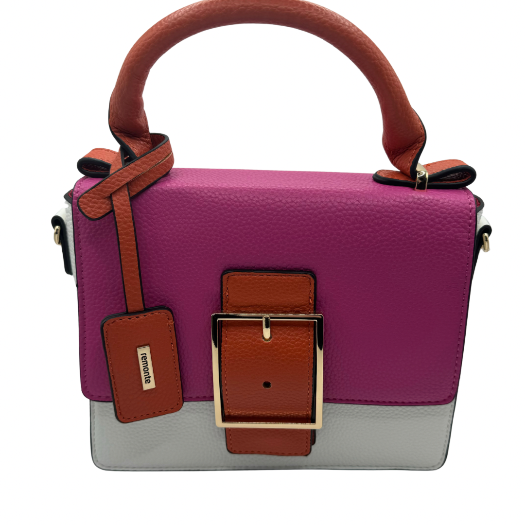 Remonte White, Orange and Pink Small Handbag
