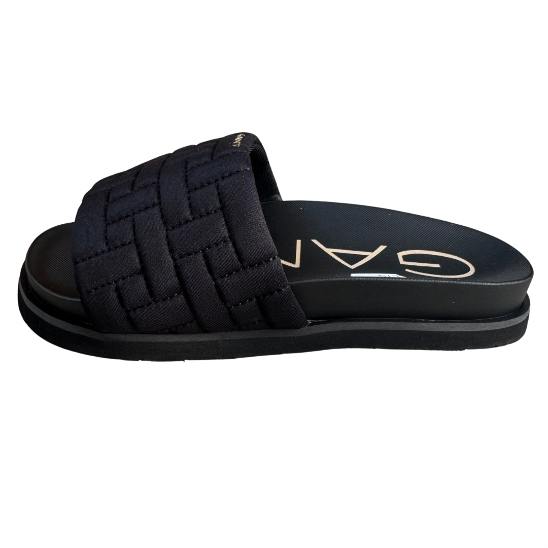 Gant Black Quilted Slides