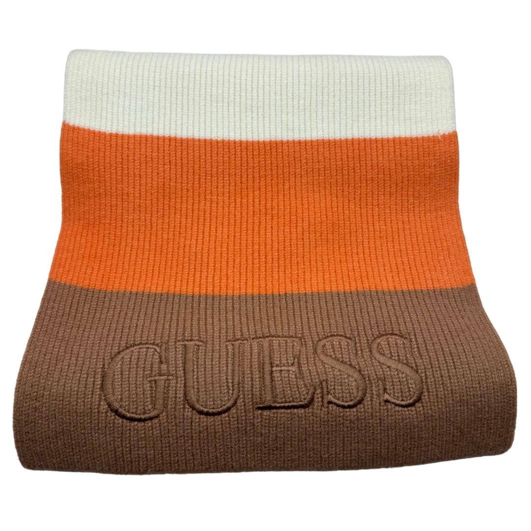 Guess Brown, Orange &amp; Cream Scarf