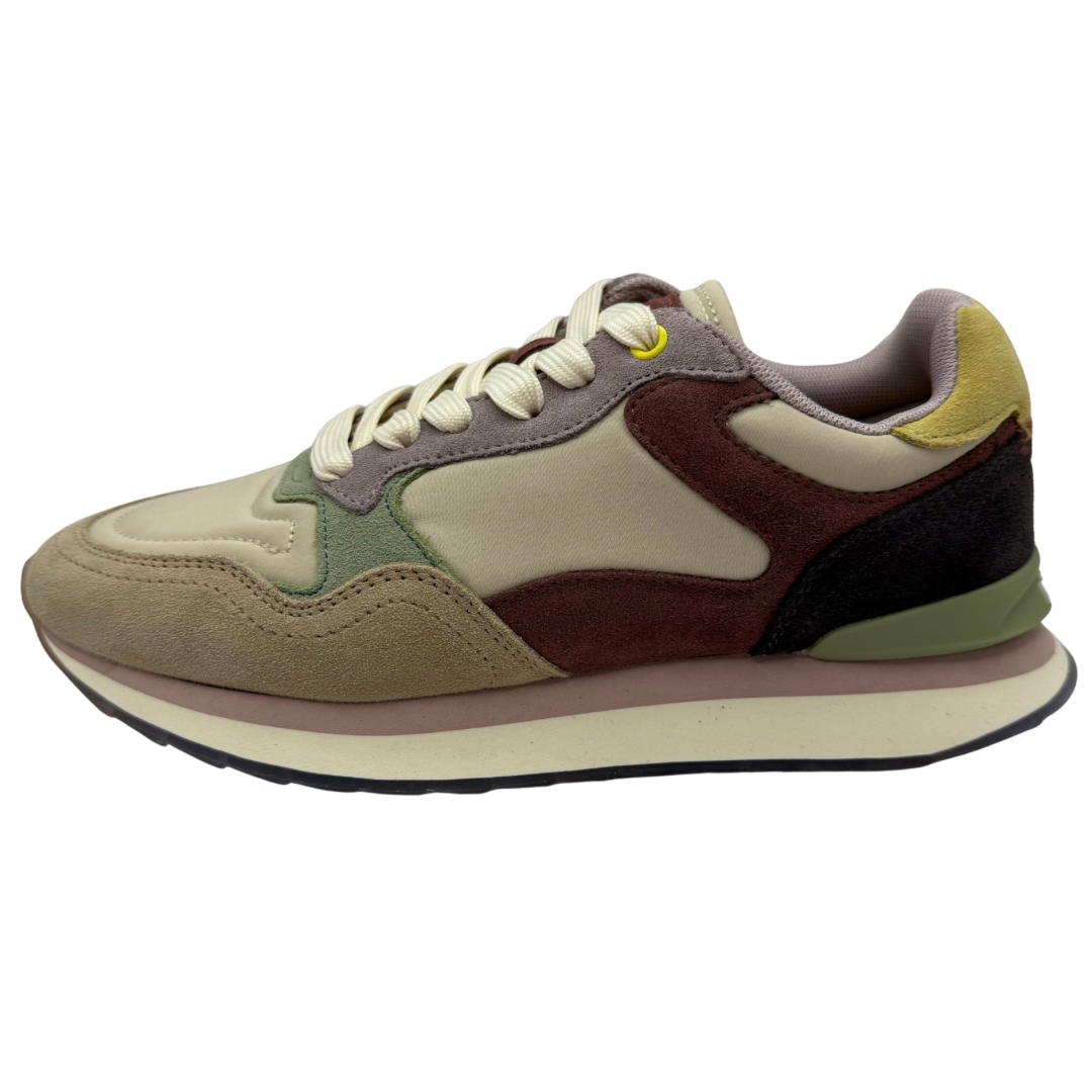 Hoff Beige, Purple &amp; Green Trainers