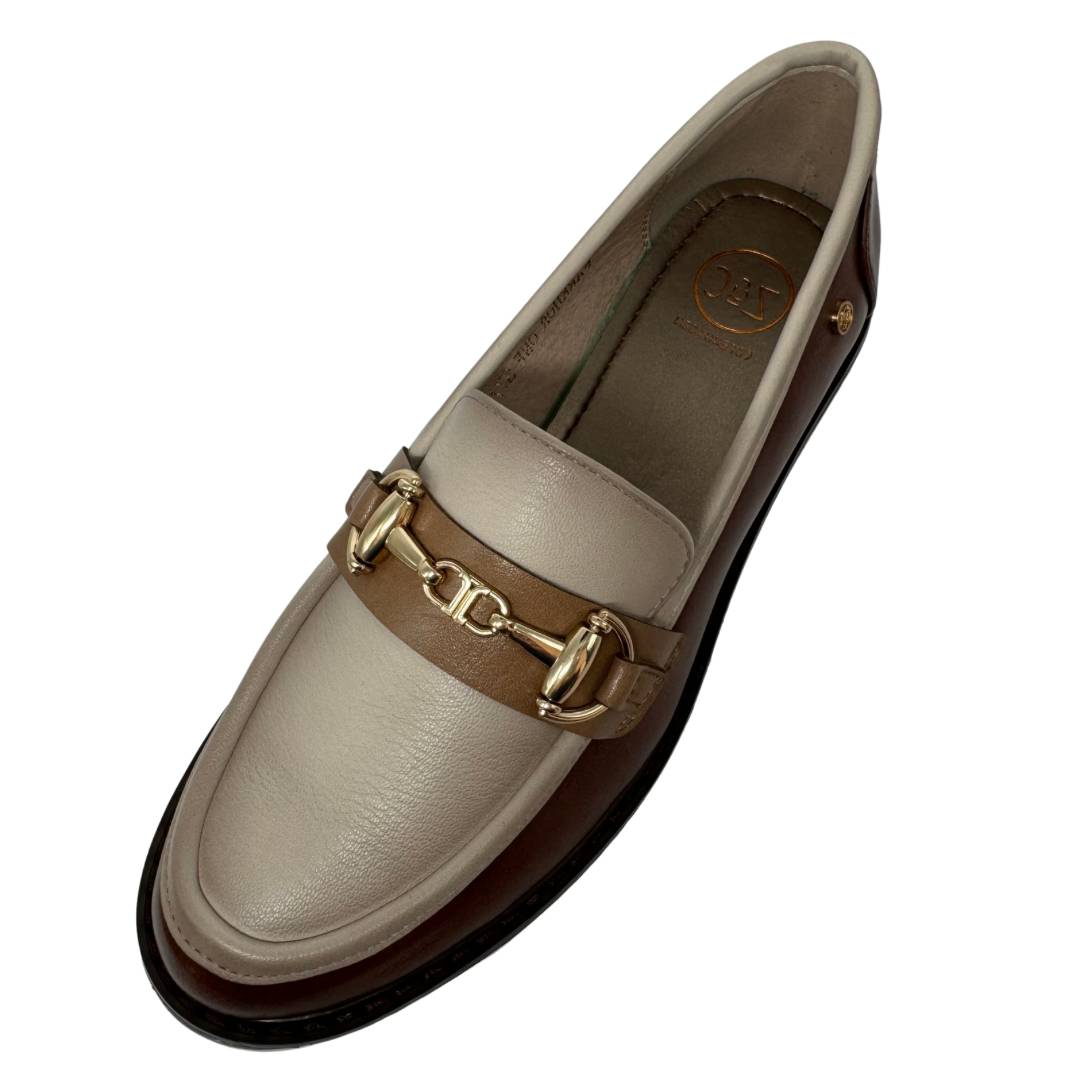 Zanni &amp; Co Brown and Taupe Loafer