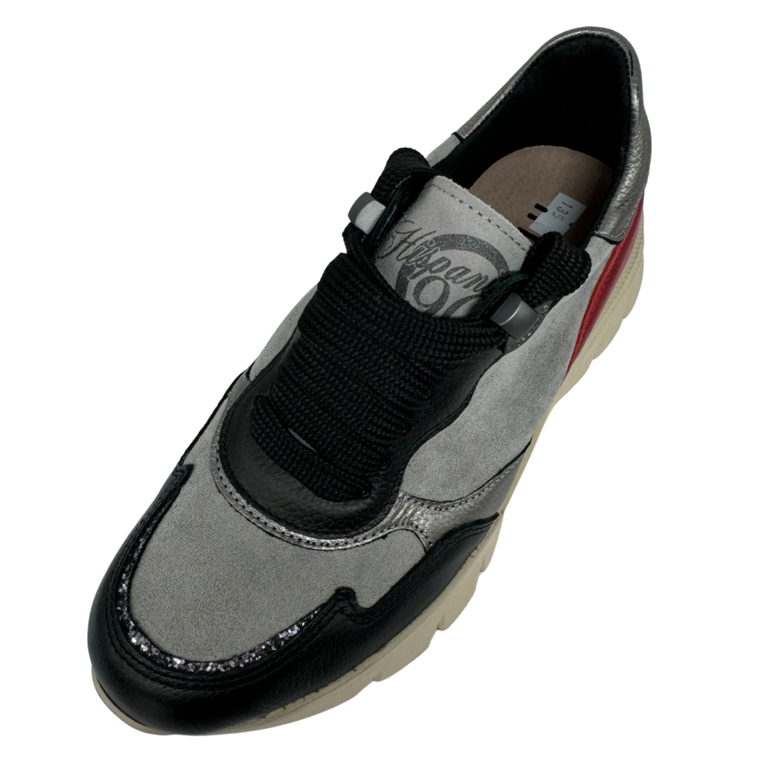 Hispanitas Black, Grey &amp; Red Trainers