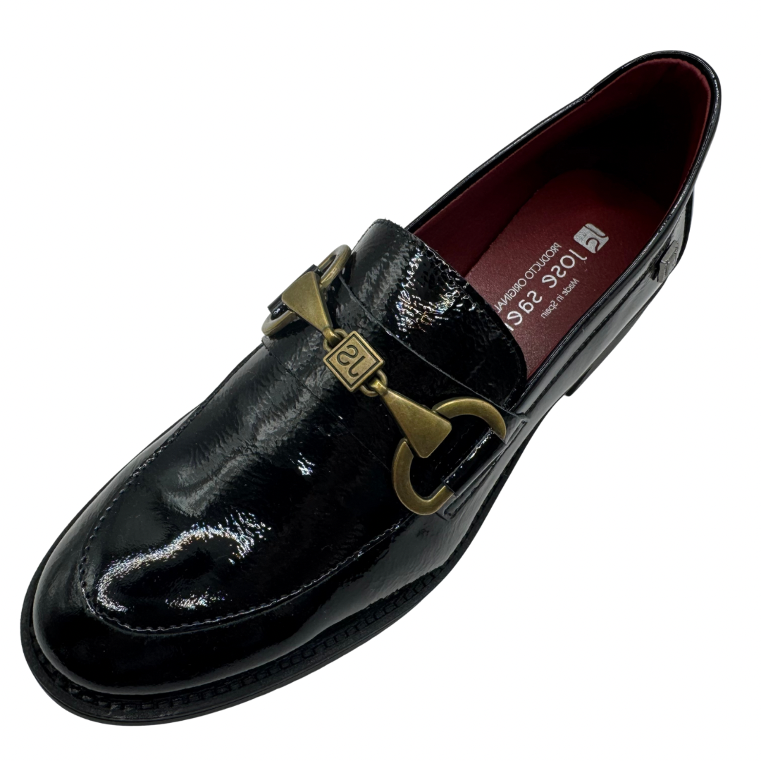 Jose Saenz Black Patent Loafer