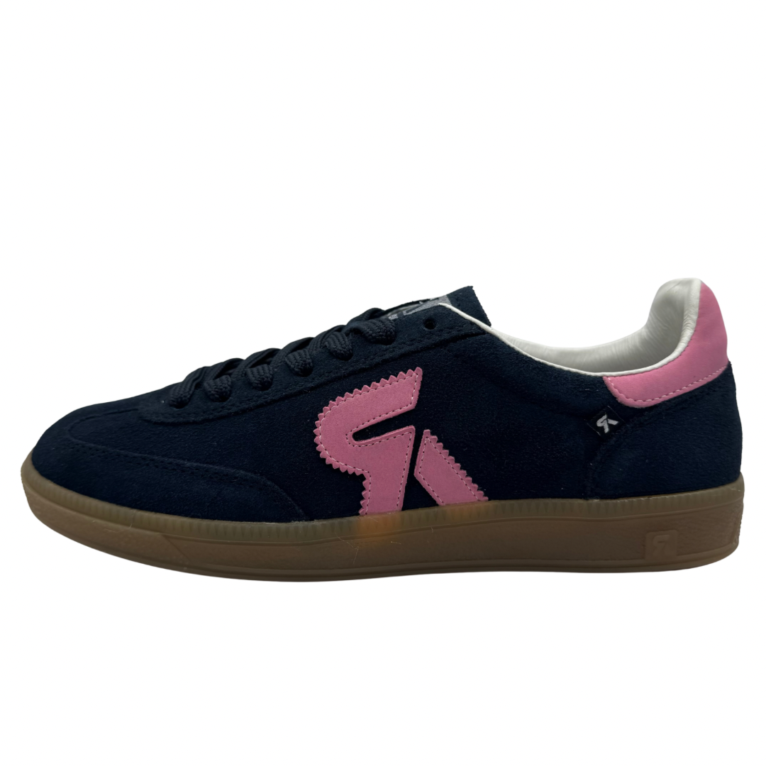 Rieker Navy &amp; Pink Trainers