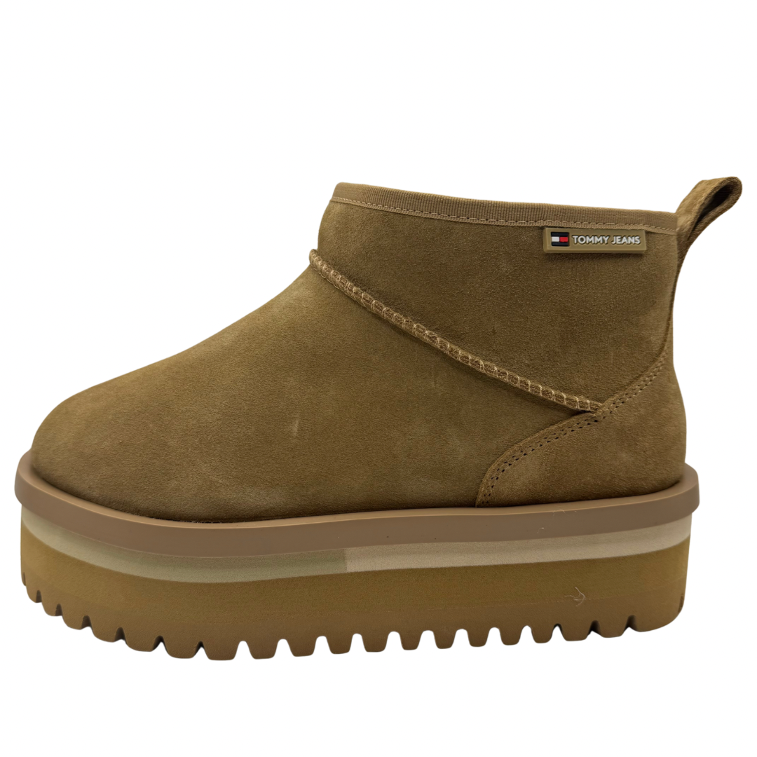 Tommy Jeans Brown Platform Boots