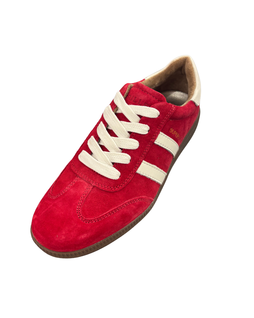 Drilleys Red and White Trainers