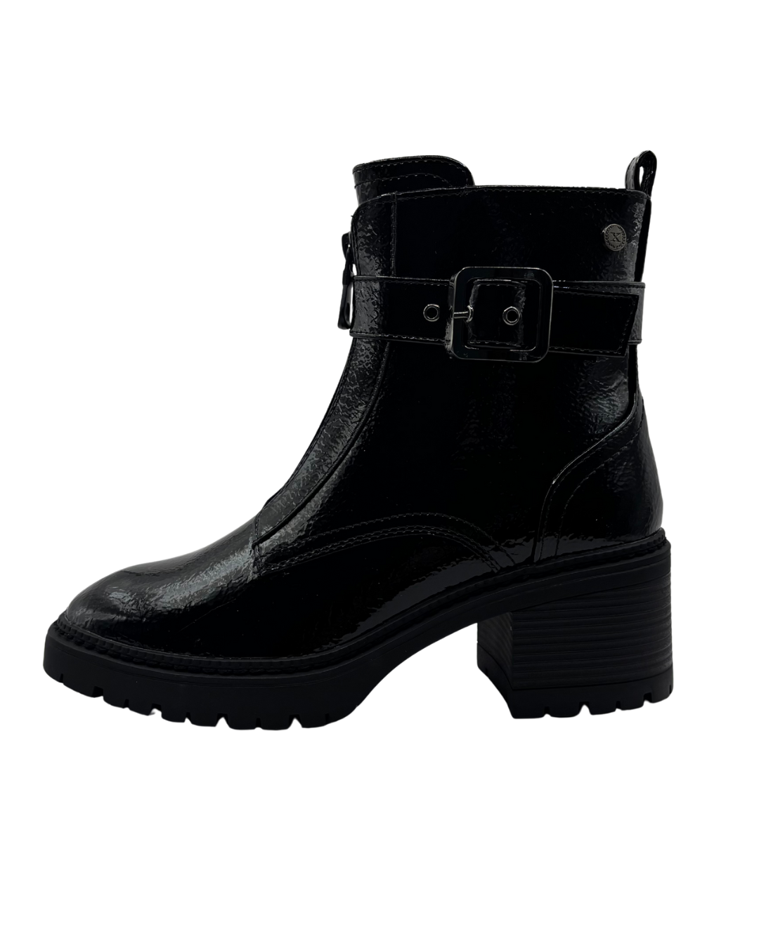 XTI Black Patent Heeled Boot