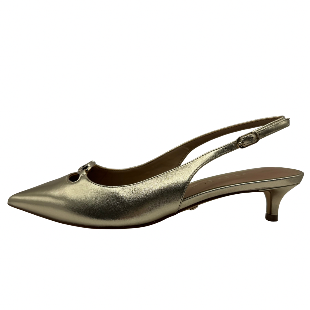 Guess Gold Kitten Heel
