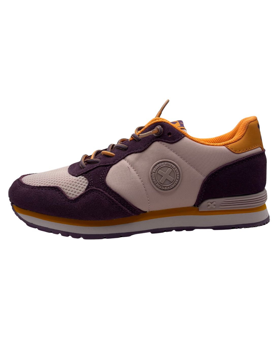 XTI Purple and Orange Trainer with Elasticated Trainer