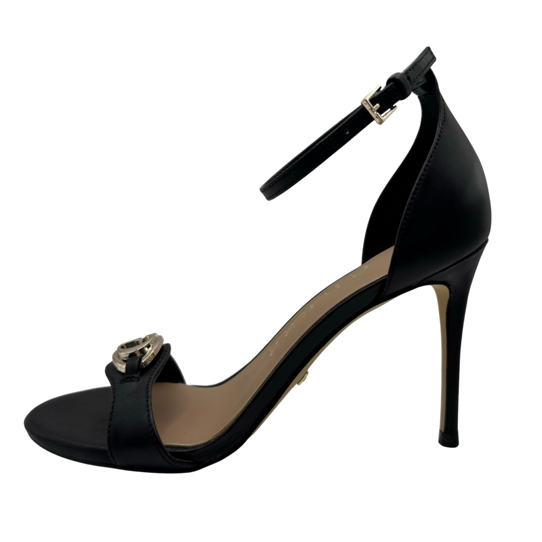 Guess Black Open Toed Heels