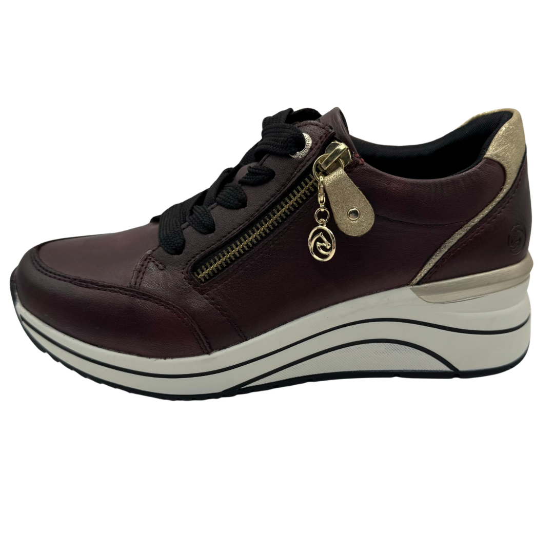 Remonte Wine Wedge Trainers