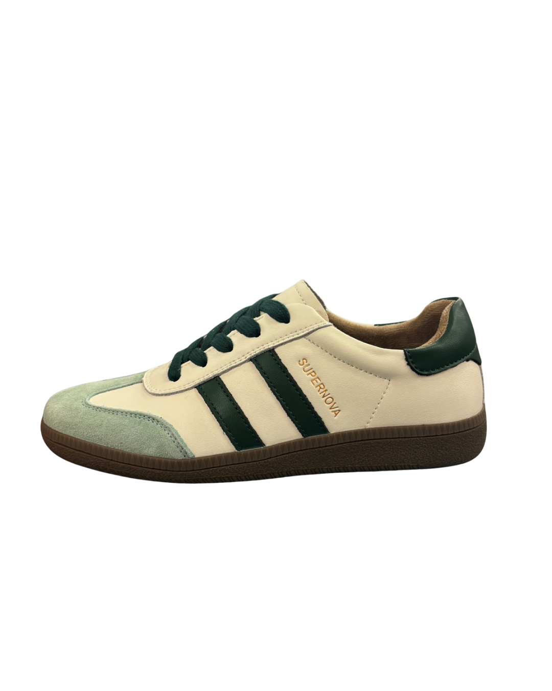 Drilleys Green and Cream Trainers