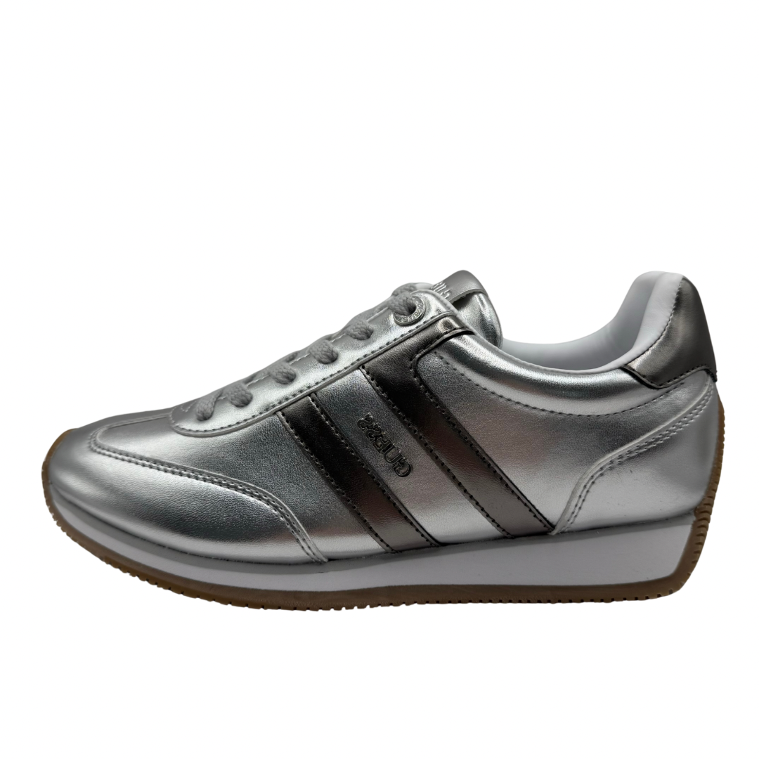 Guess Silver Metallic Trainers