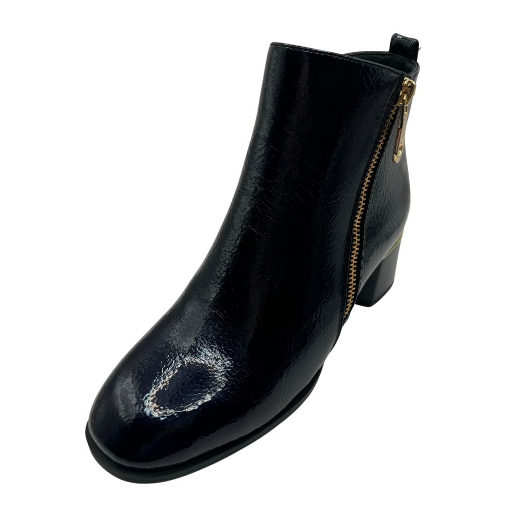 Kate Appleby Patent Navy Boots