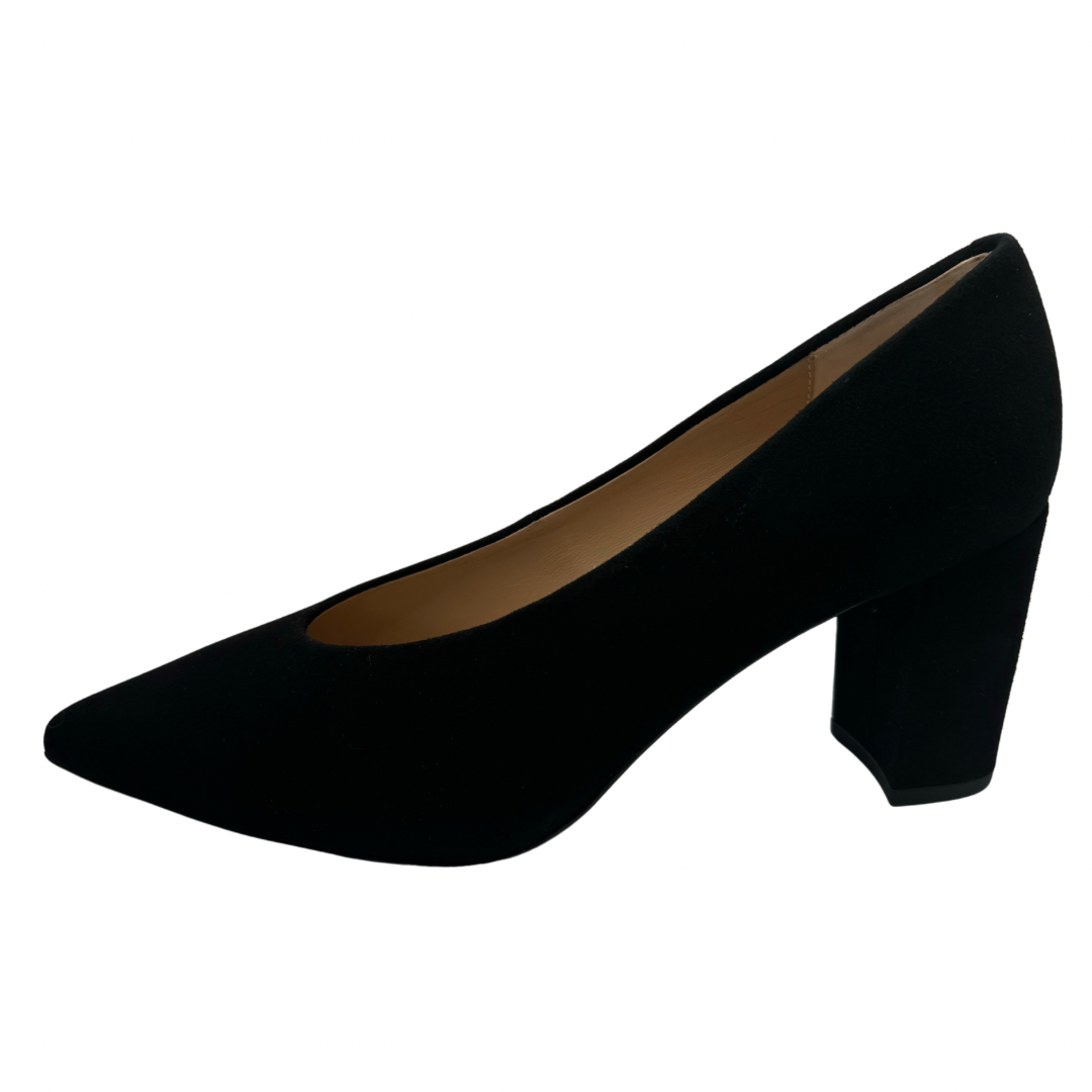 Unisa Black Suede Block Heel