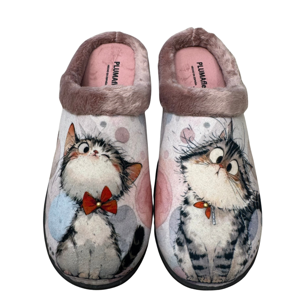 Plumaflex Cat Backless Slippers
