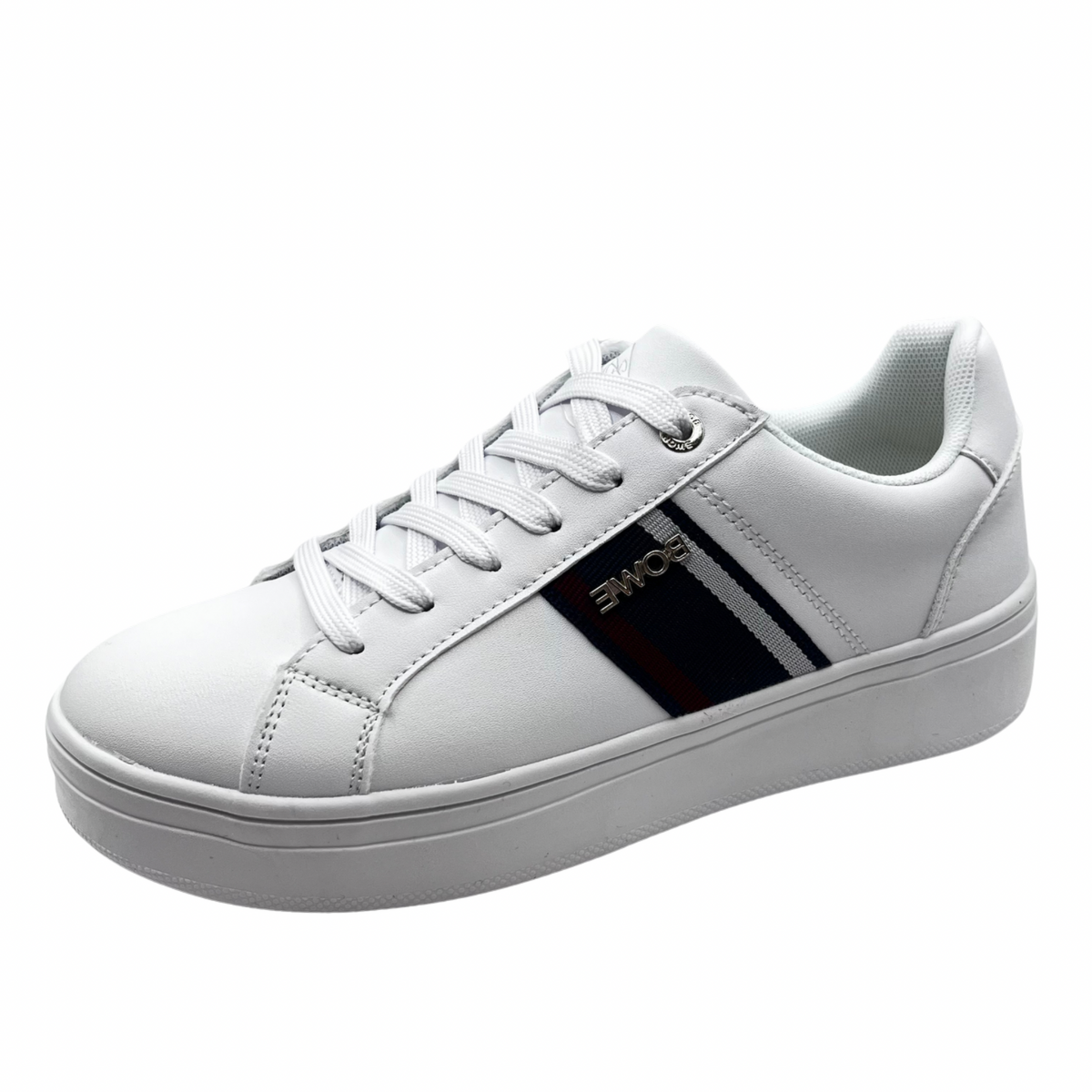 Tommy Bowe White Trainer With Stripe