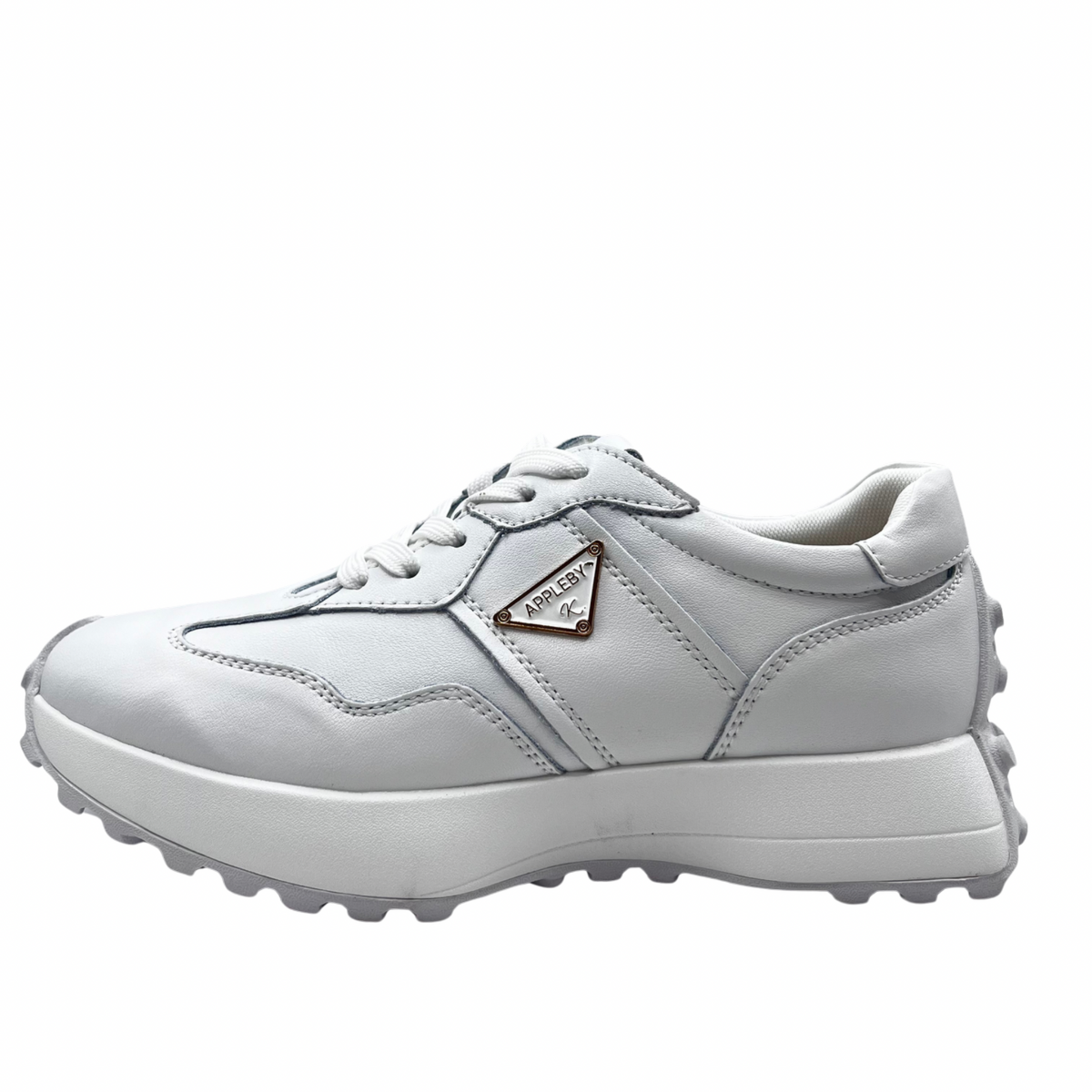Kate Appleby White Lace Up Trainer