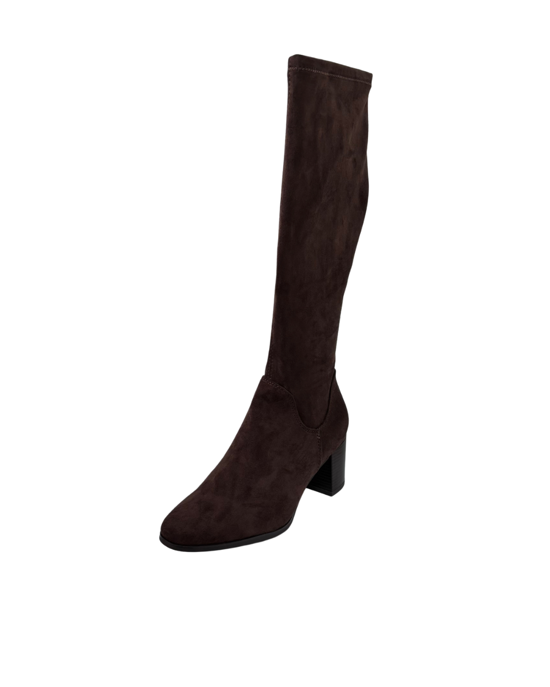 Caprice Dark Brown Suede Long Boot