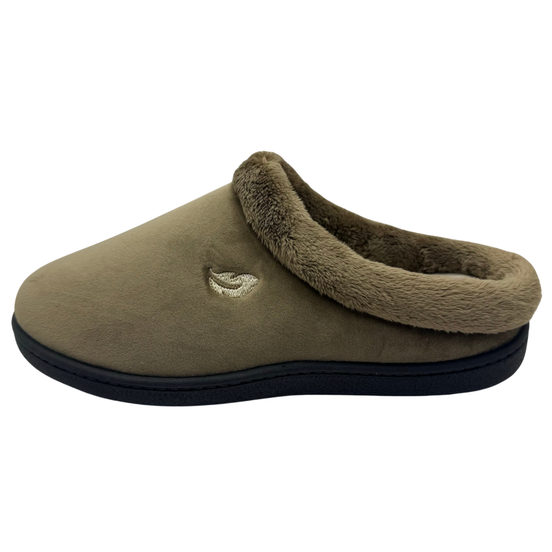 Plumaflex Beige Backless Slippers